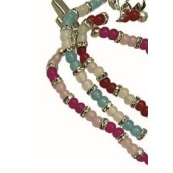 Braccialetto in vetro con moschettone