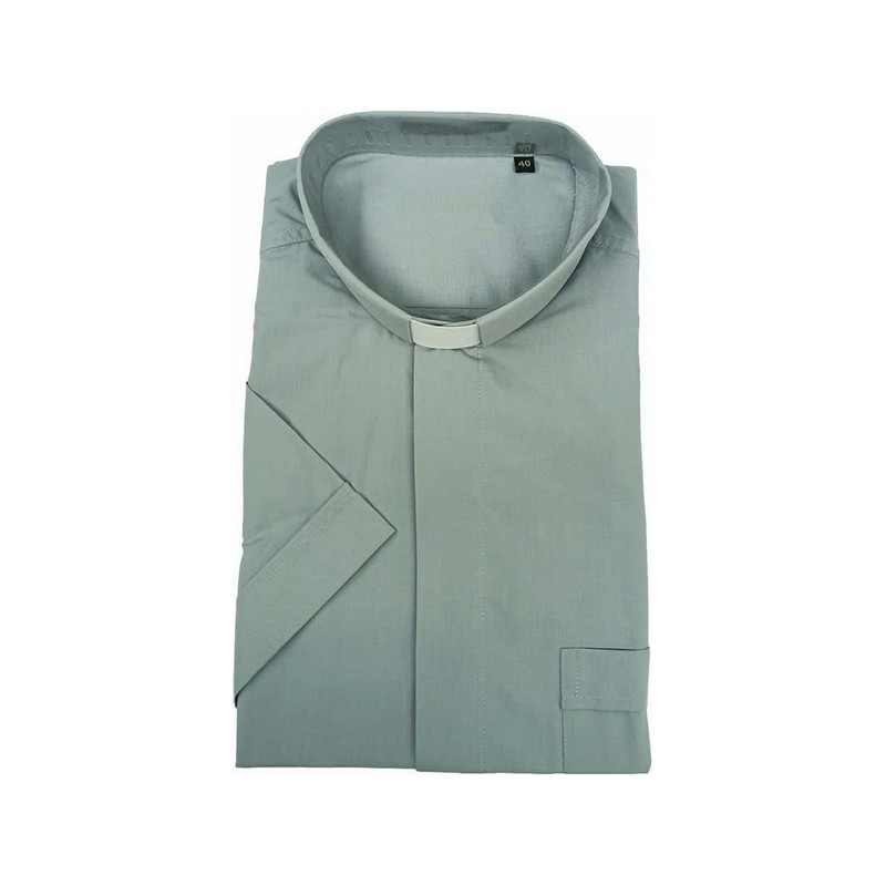 Camicia in misto cotone - manica corta