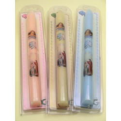 Candela battesimale colorata(scatola 24 pz.)