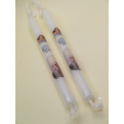 Candela battesimale in busta cm. 26,5 Ø cm 2 (scatola 40 pz)