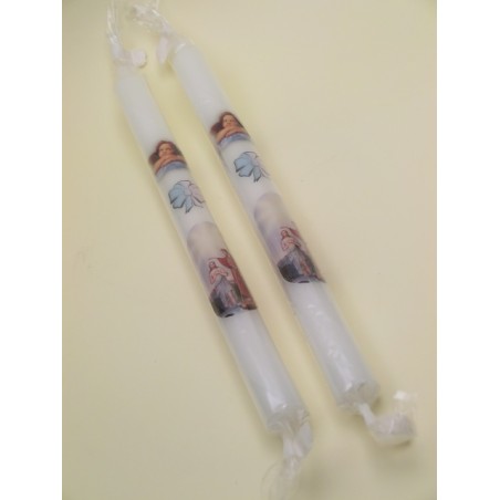 Candela battesimale in busta cm. 26,5 Ø cm 2 (scatola 40 pz)