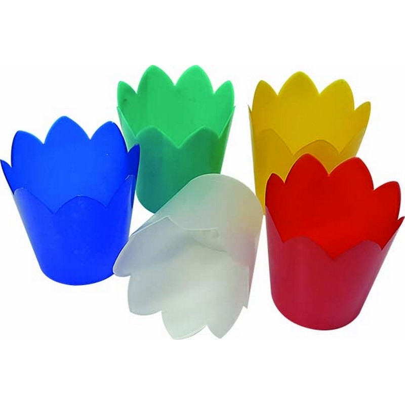 100 Flambeaux in plastica cm. 8