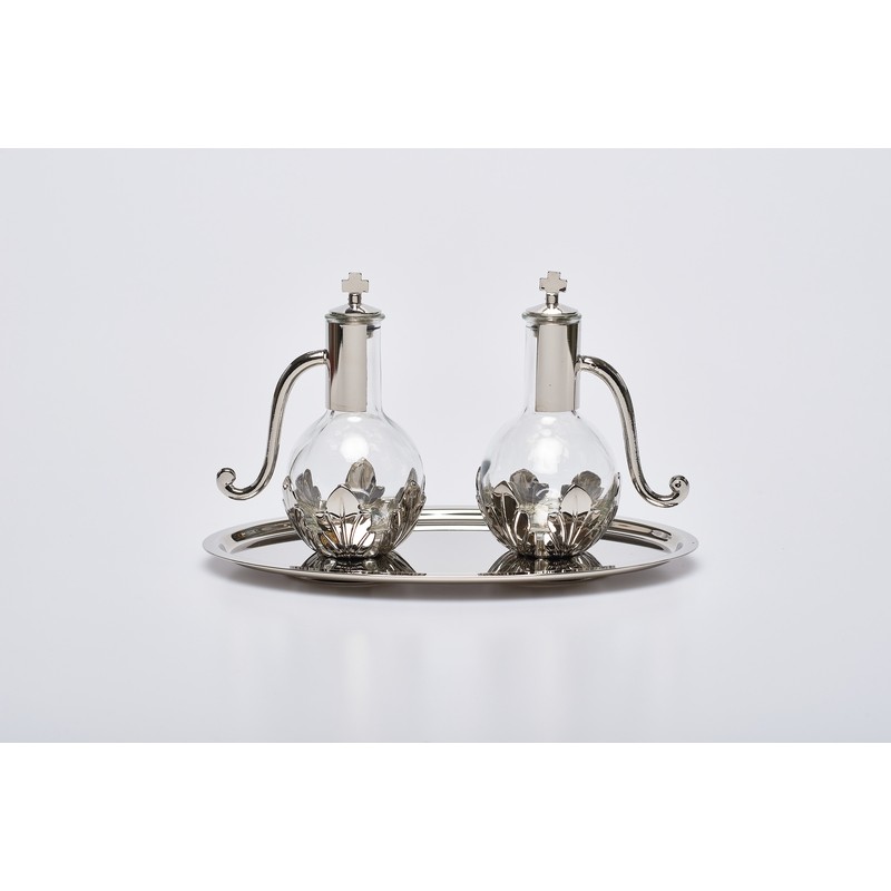 Ampolline vassoio "abbraccio" nikel