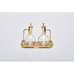 Ampolline vassoio fuso oro