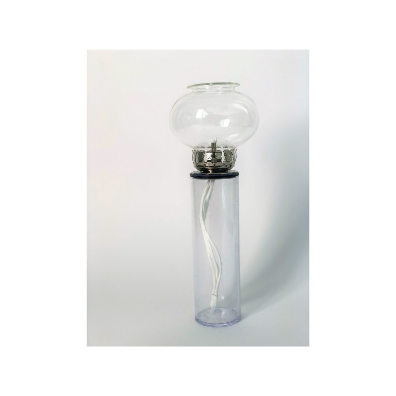 Antivento vetro su cartuccia nikel