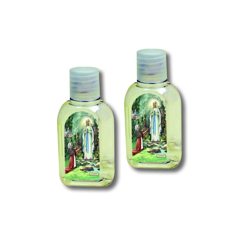 600 bottigliette plastica 50 ml.Madonna di Lourdes