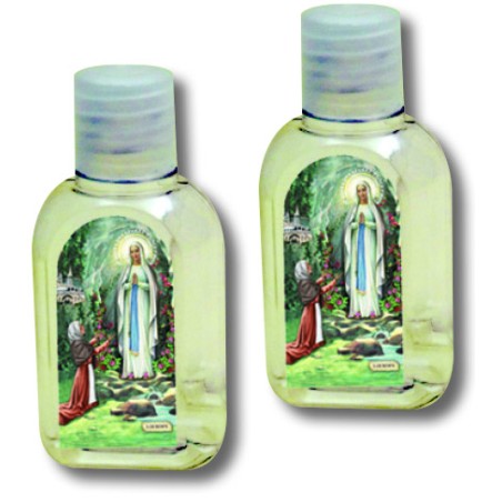 600 bottigliette plastica 50 ml.Madonna di Lourdes