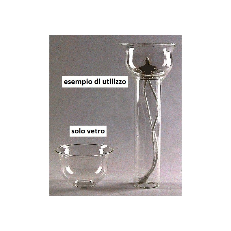 Antivento in vetro foro Ø 25