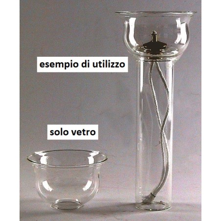 Antivento in vetro foro Ø 30