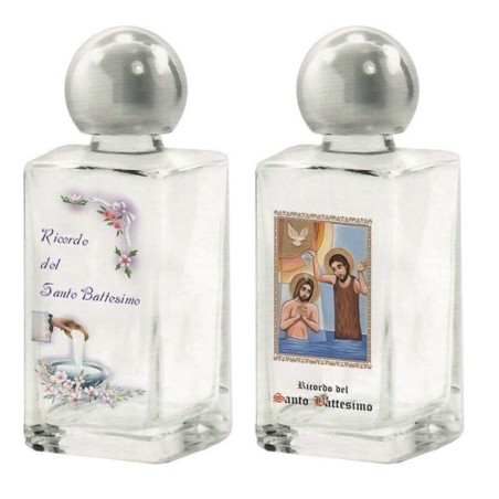 Bottiglietta in vetro ricordo Santo Battesimo