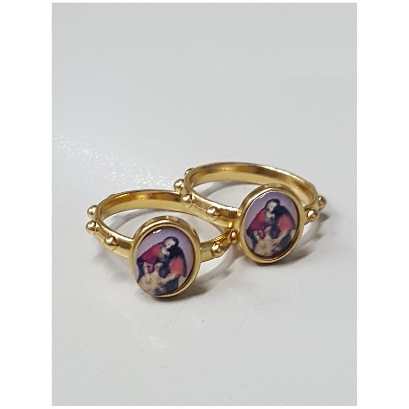 Anellino dorato Padre Misericordioso