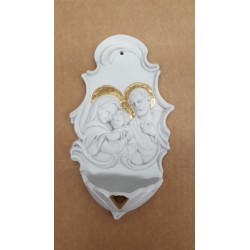 Acquasantiera in bisquit di porcellana