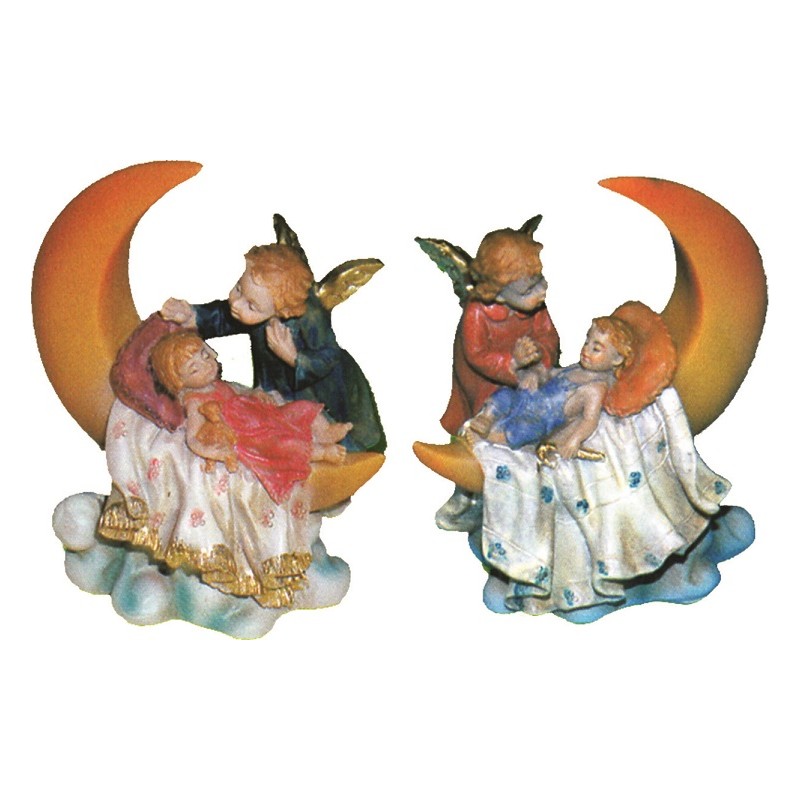 Angioletto su luna cm. 8,5