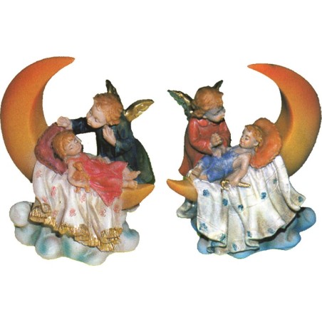 Angioletto su luna cm. 8,5