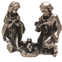 Blocco Natività in metallo cm. 3