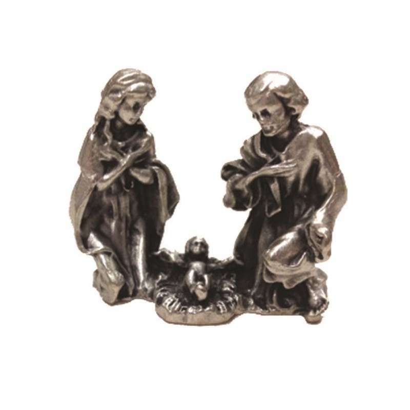 Blocco Natività in metallo cm. 3
