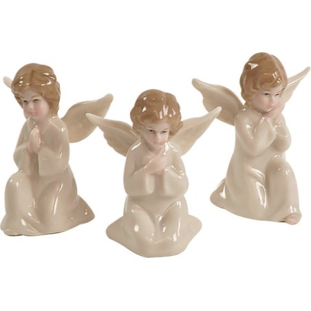 Angioletto inginocchiato in porcellana cm. 5,5