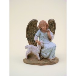 Angelo con agnello cm 12
