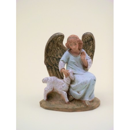 Angelo con agnello cm 12
