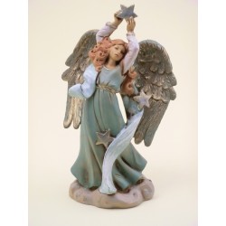 Angelo con stelle cm 12