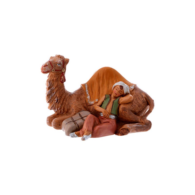 Arabo che dorme con cammello cm 12