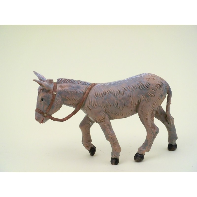 Asino in piedi grigio cm 12