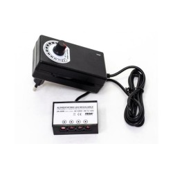 Alimentatore Led e Striscie regolabile 4 uscite DC 2,1 e 4 uscite DC 2,5