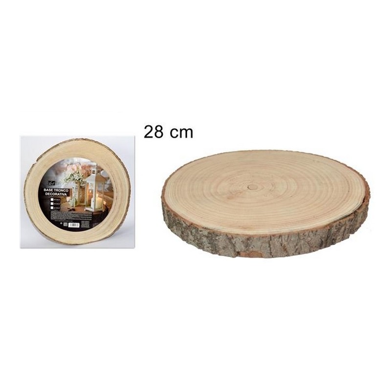 Base tronco legno Ø  cm. 28