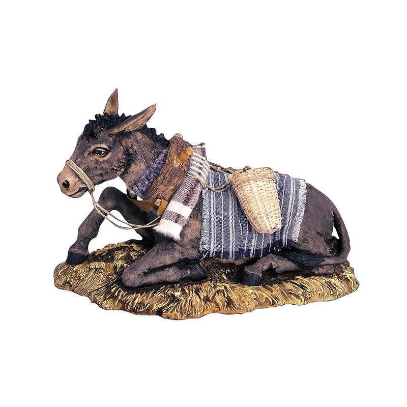 Asino in movimento per presepio cm. 30