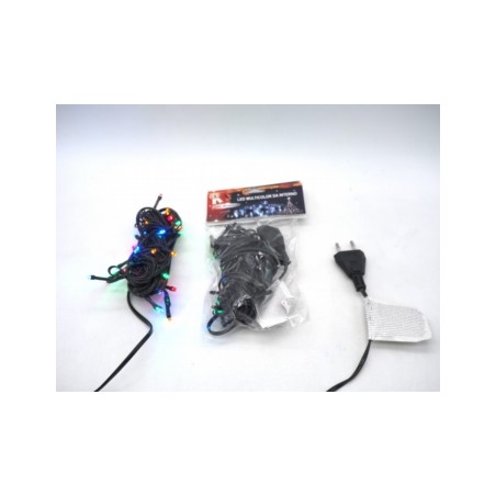 20 Led multicolor filo verde a spina