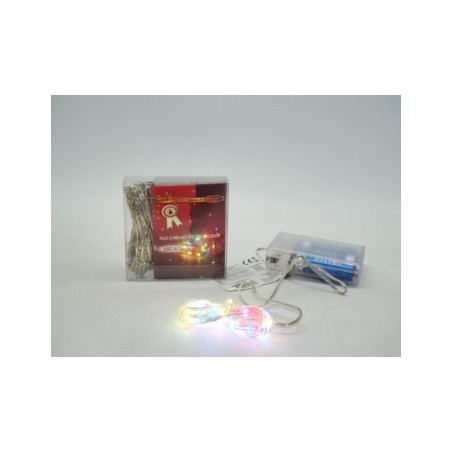 40 Led multicolor uso acqua filo modellabile a batteria
