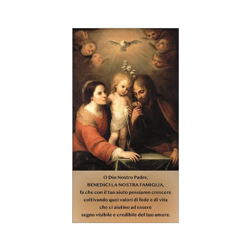 Benedizione Sacra Famiglia 12X22 (100 pz)