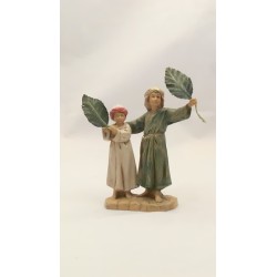 Bambini con le palme cm. 12