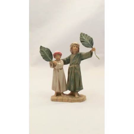 Bambini con le palme cm. 12