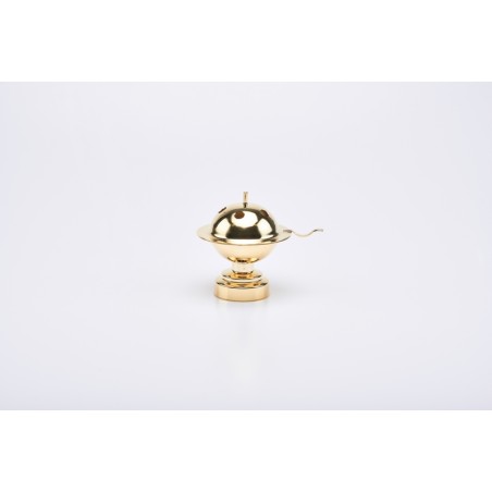 Brucia incenso a camino dorato