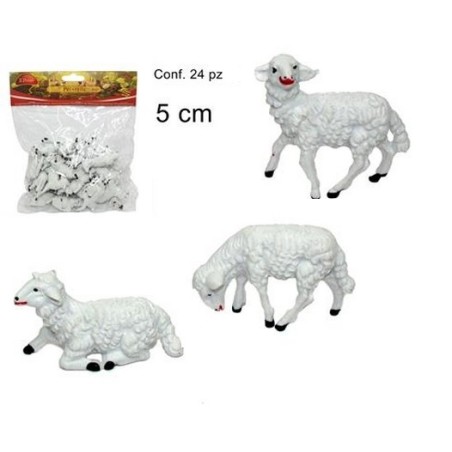 Busta pecorelle cm. 5 (24) in plastica