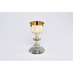 Calice barocco bicolore cm. 22