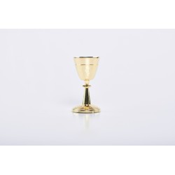 Calice decorato dorato cm. 13