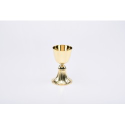 Calice dorato base fusa cm. 16
