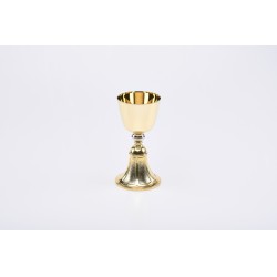 Calice dorato base fusa cm. 18