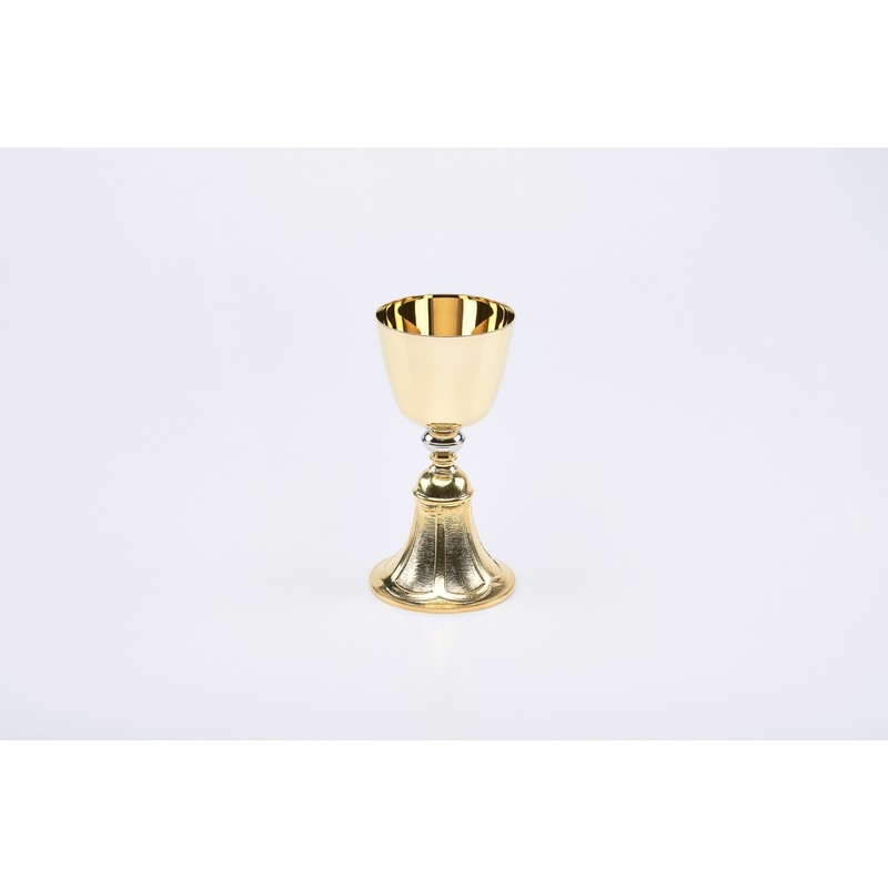 Calice dorato base fusa cm. 18