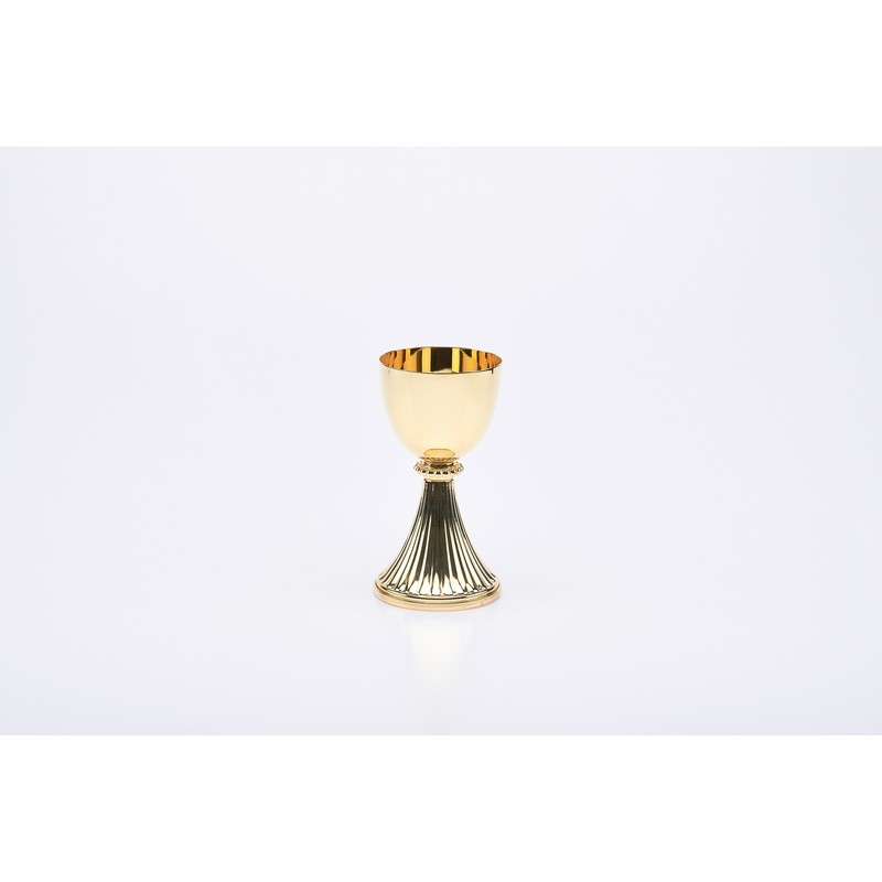 Calice S. Germano in ottone interamente dorato cm. 15,5