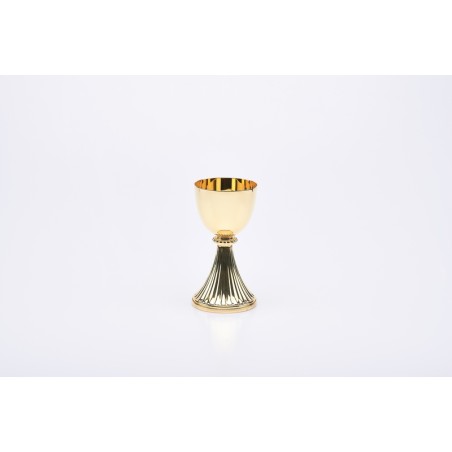 Calice S. Germano in ottone interamente dorato cm. 15,5