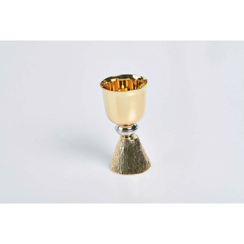 Calicetto dorato base fusa cm. 11