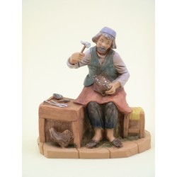 Calzolaio seduto cm 12