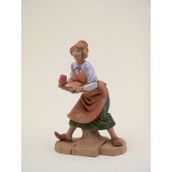 Cameriera con vassoio cm 12