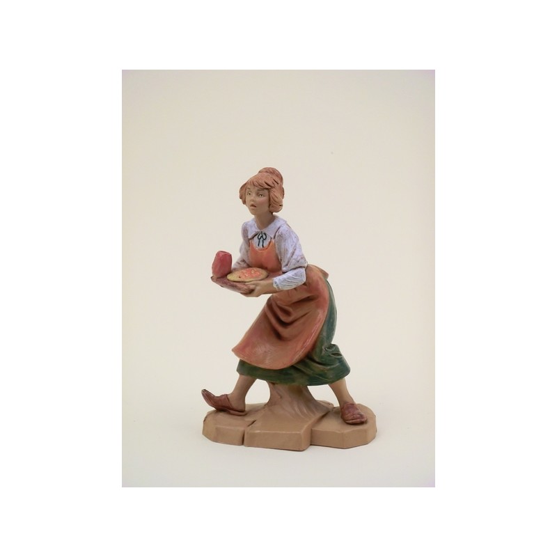 Cameriera con vassoio cm 12