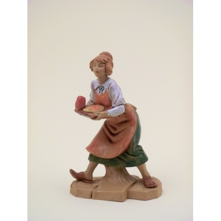 Cameriera con vassoio cm 12