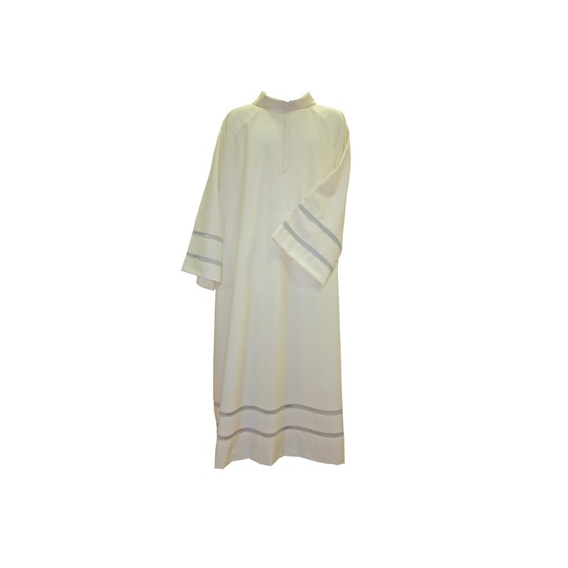 Camice avorio manica raglan con gigliuccio misto cotone