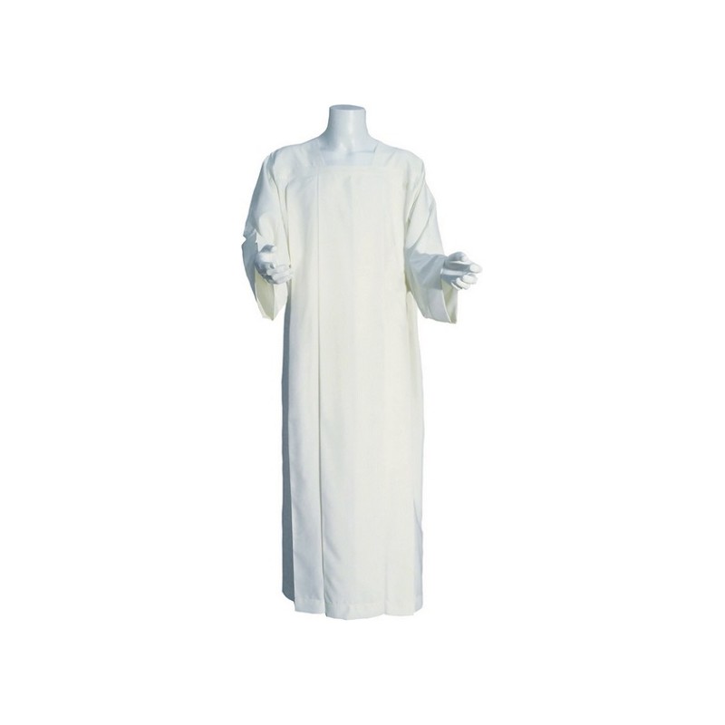 Camice bianco con piegoni scollo per amitto